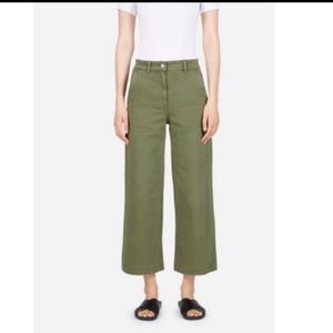 Everlane Wide leg crop in green